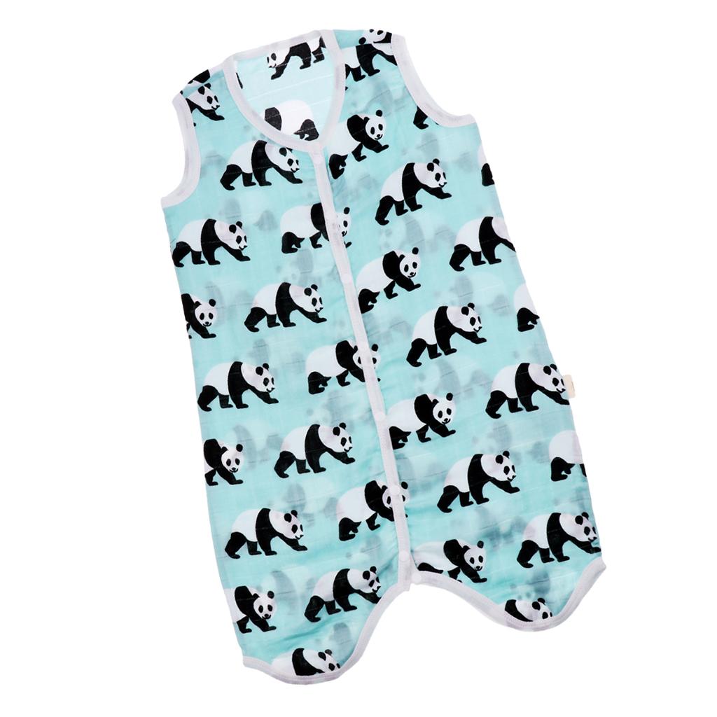 Kids Baby Wearable Safe Sleep Muslin Cotton Sleeping Bag 2-3T Panda