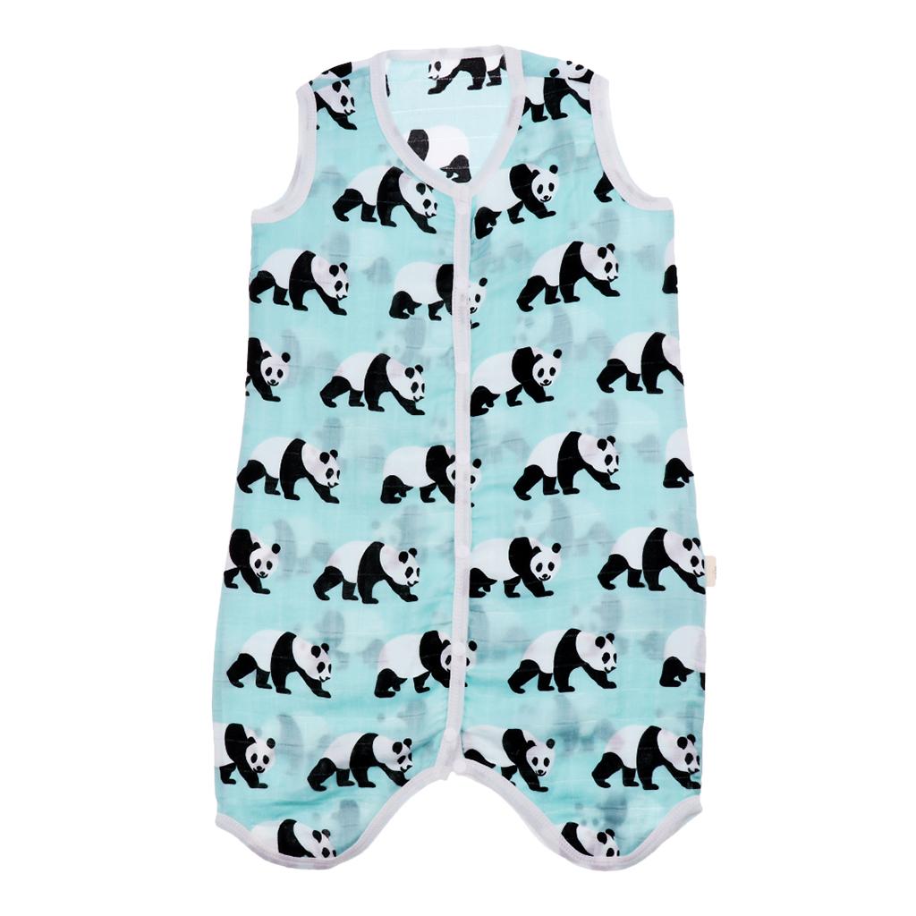 Kids Baby Wearable Safe Sleep Muslin Cotton Sleeping Bag 2-3T Panda