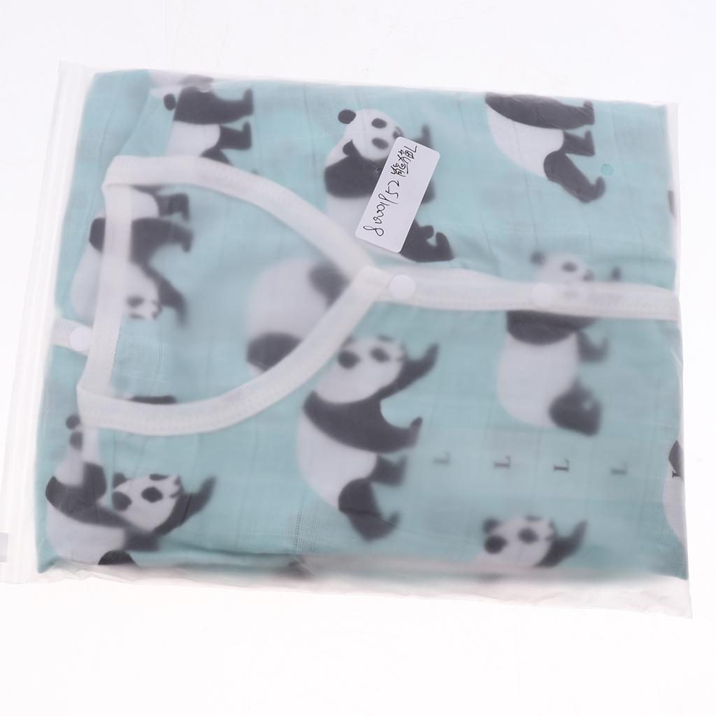 Kids Baby Wearable Safe Sleep Muslin Cotton Sleeping Bag 2-3T Panda