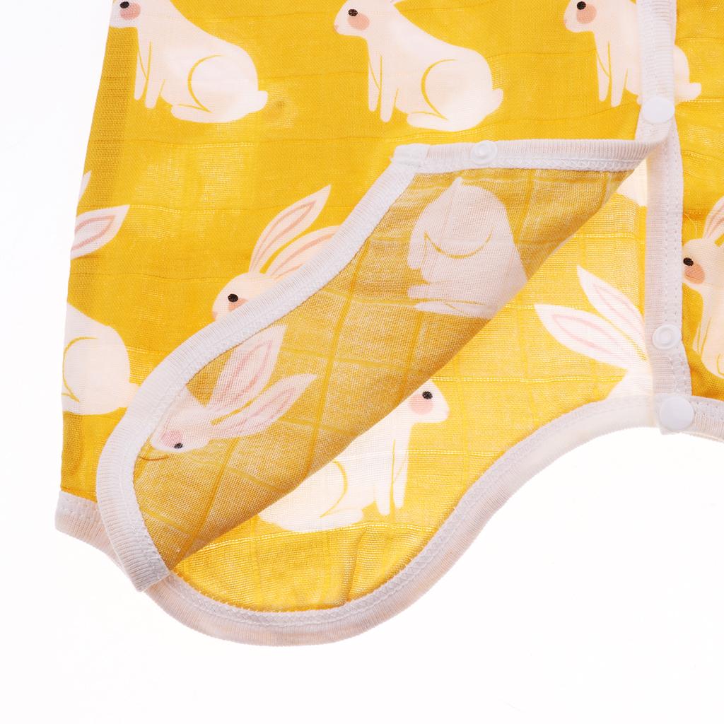 Kids Baby Wearable Safe Sleep Muslin Cotton Sleeping Bag 2-3T Rabbit