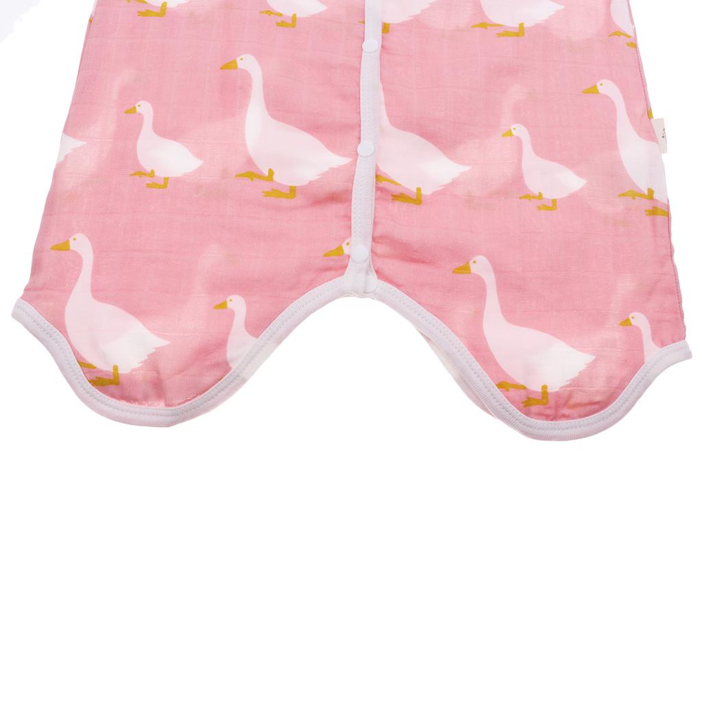 Kids Baby Wearable Safe Sleep Muslin Cotton Sleeping Bag 1-2T Swan