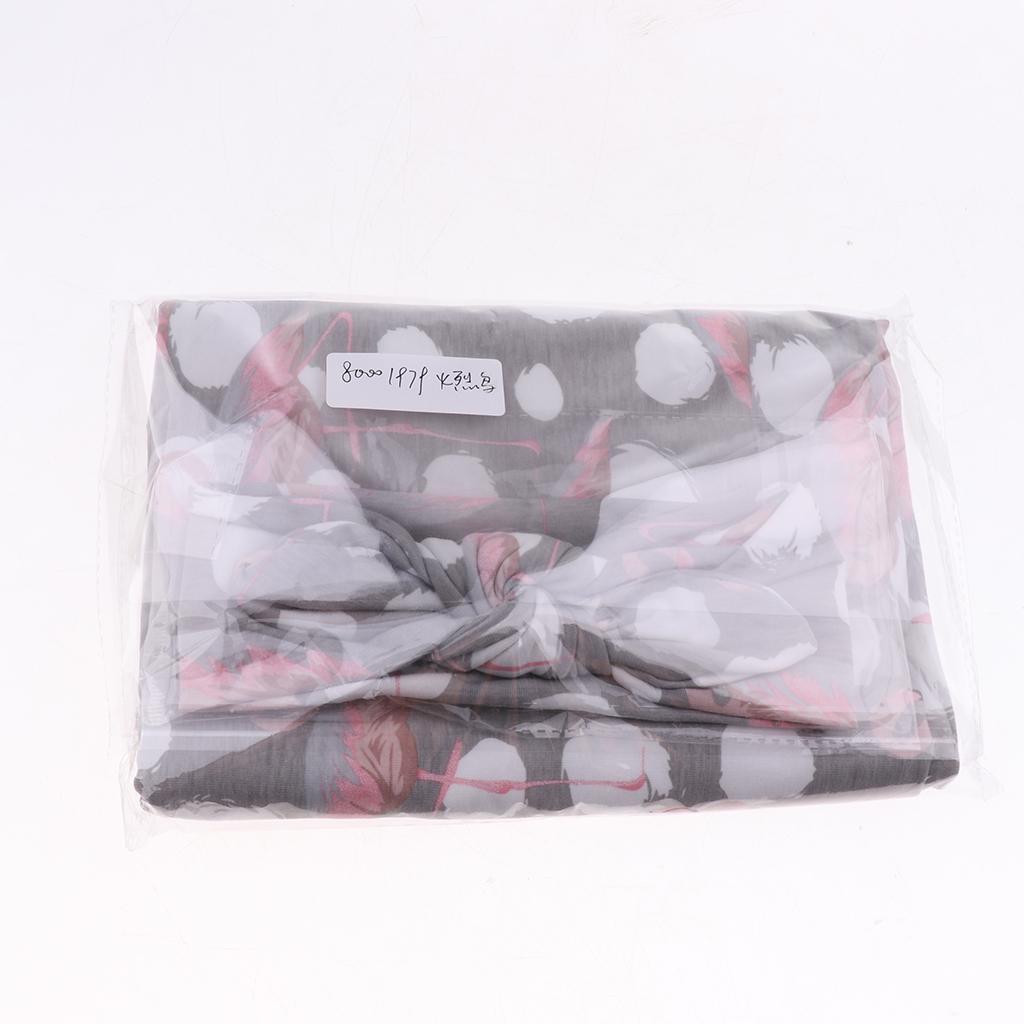 Baby Swaddle Blanket Sleeping Swaddle Muslin Wrap Headband Animal