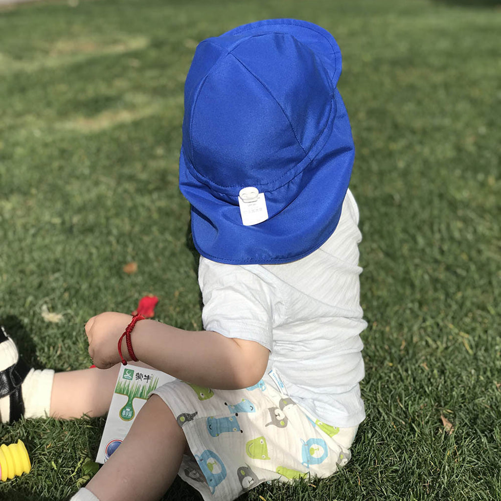 Boys Girls Flap Hat, Kids Sun Protection Sun Hat S Royal Blue