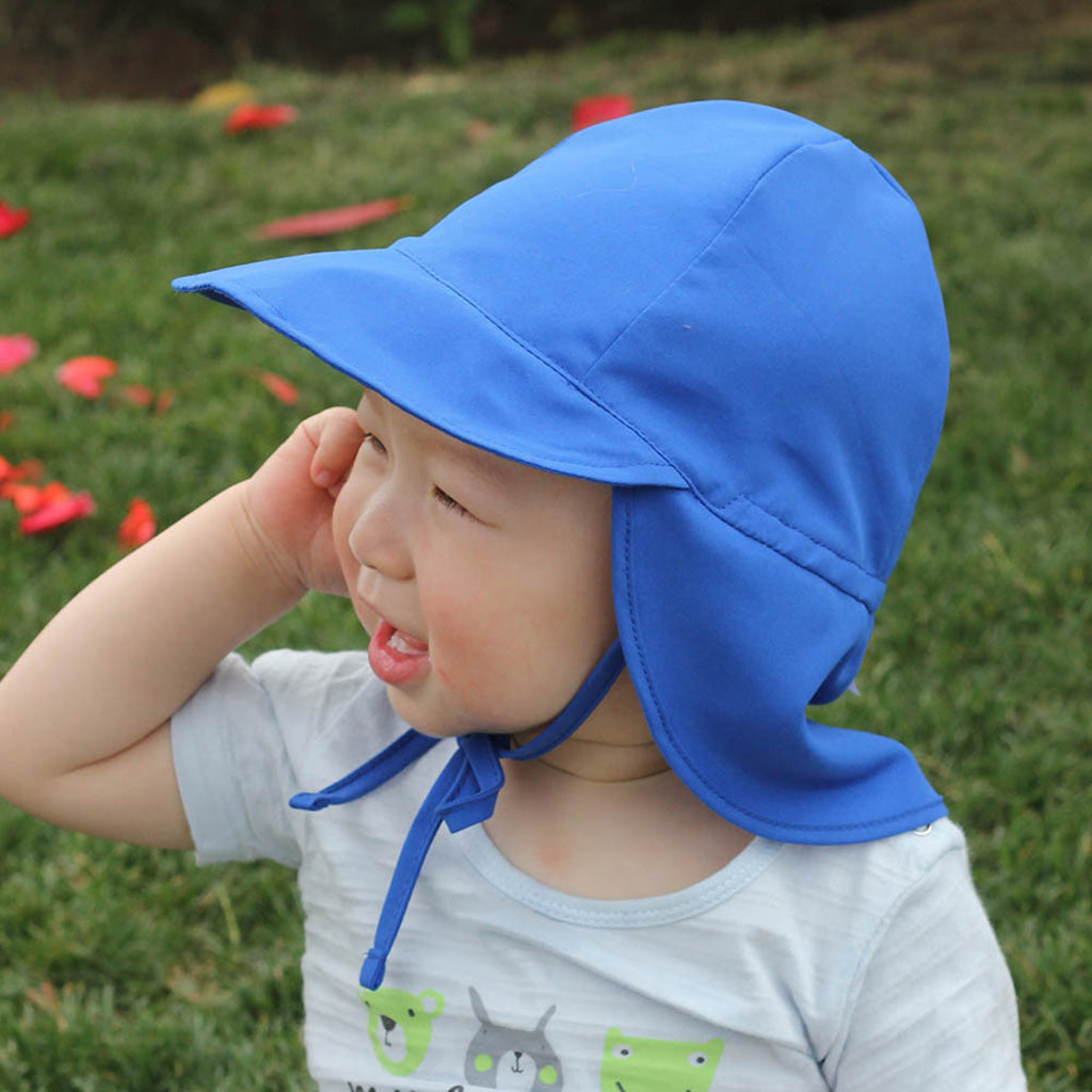 Boys Girls Flap Hat, Kids Sun Protection Sun Hat S Royal Blue