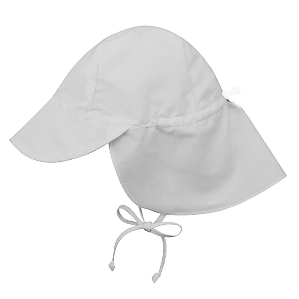 Kids Baby Boys Girl Flap Sun Protection Swim Hat Cap S Gray