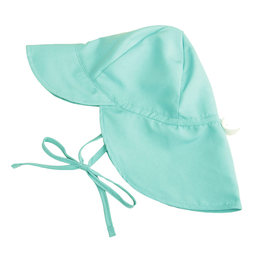 Kids Baby Boys Girl Flap Sun Protection Swim Hat Cap L Green