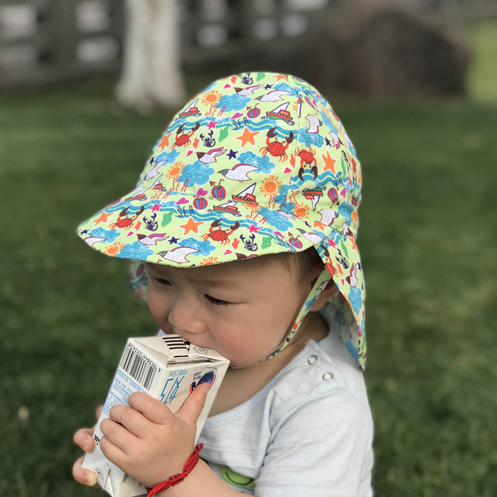Baby Hat Summer Beach Hat Bucket Cap Newborn Toddler Kids Boy Girl  L Crab