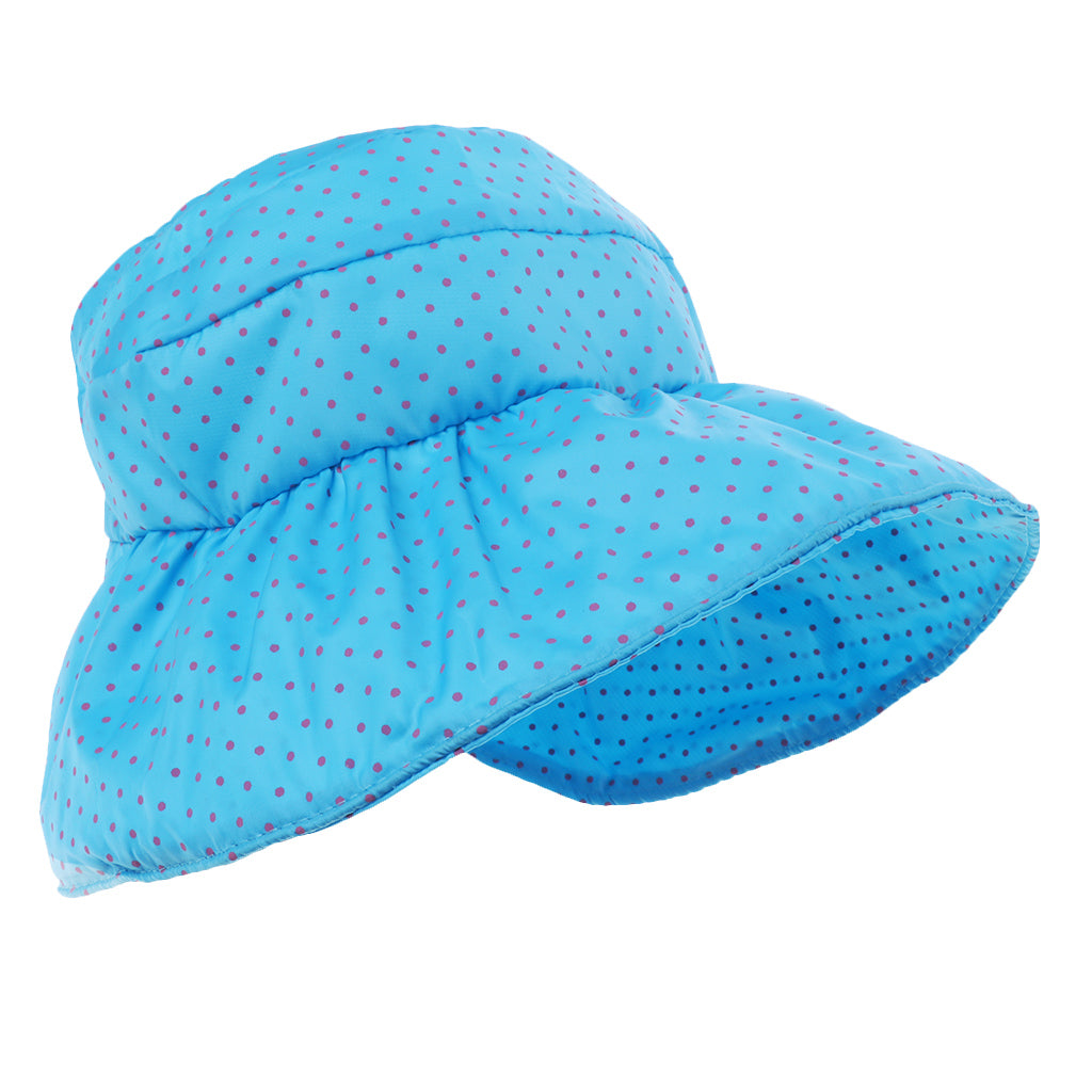 Children's Empty Top Hat Big Sun Protection Sun Visor Blue