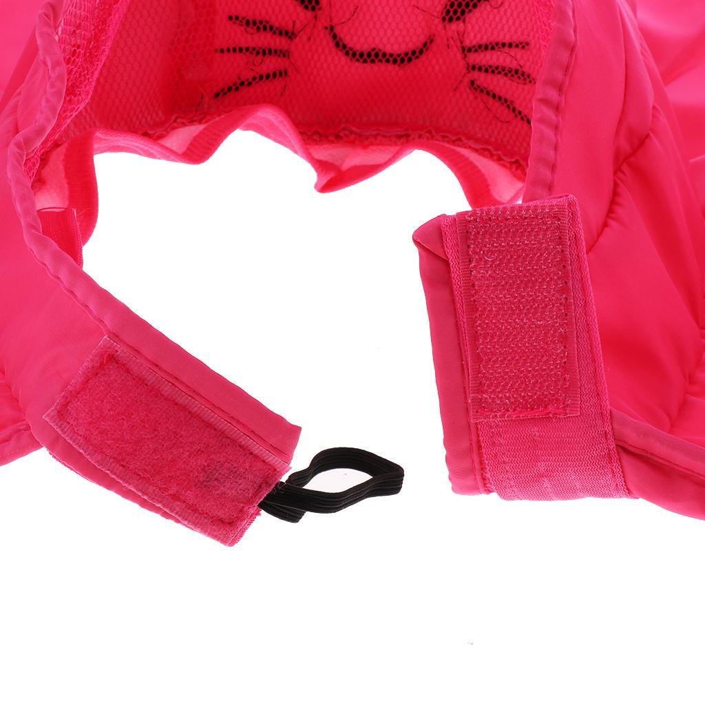 Kids Girl Summer Wide Brim Sun Protection Beach Foldable Hat Rose red