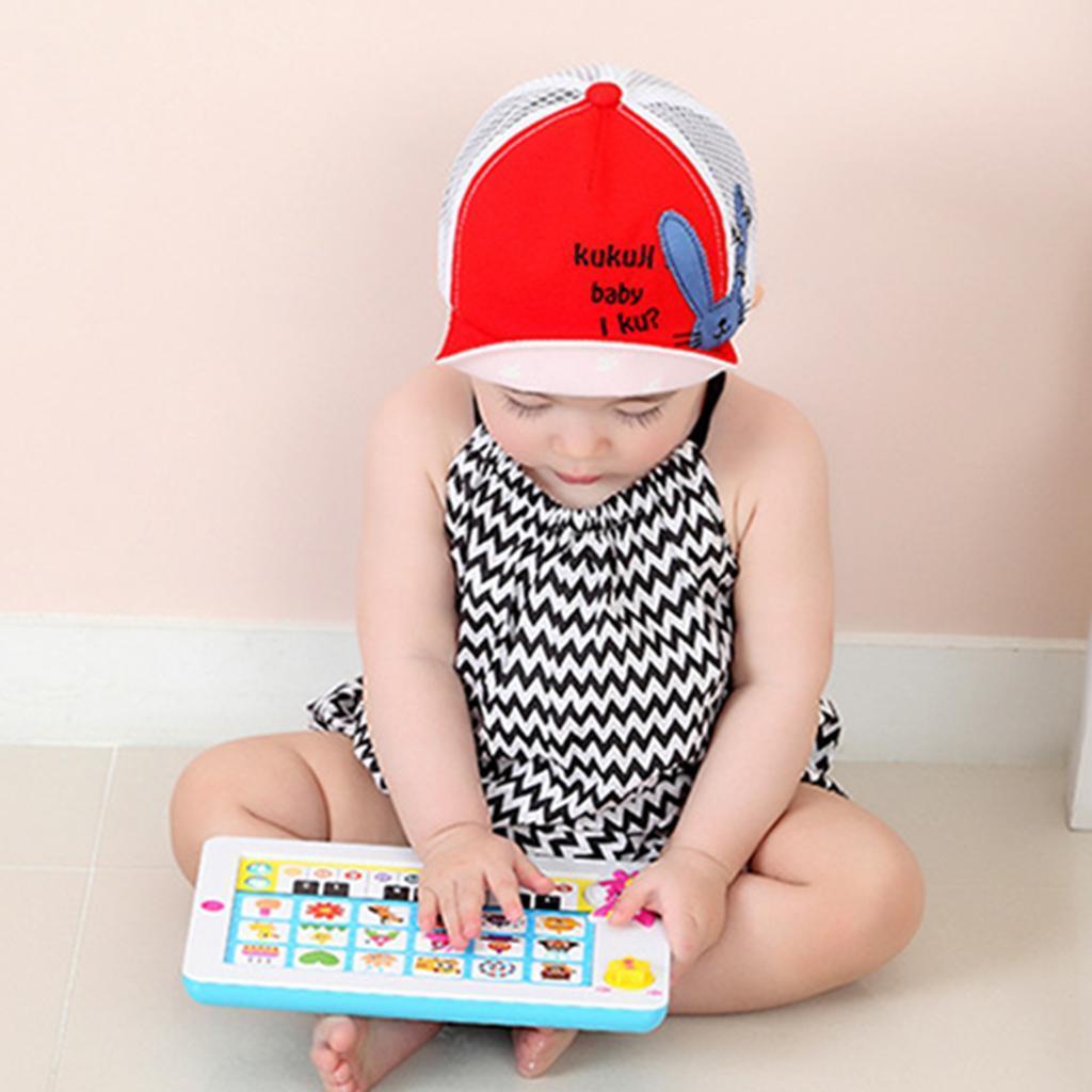 Kids Baseball Cap Adjustable School Girls Boys Hat Summer Red