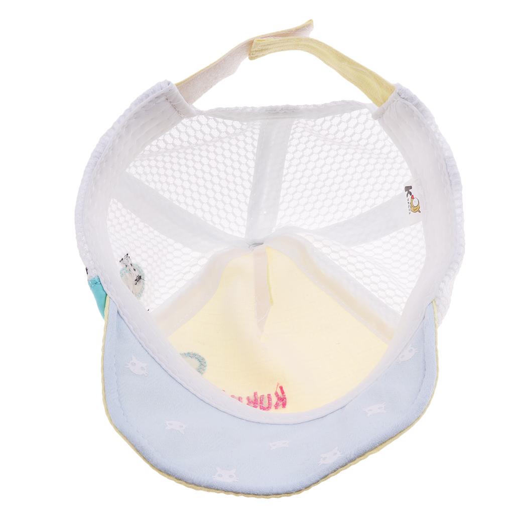 Kids Baseball Cap Adjustable School Girls Boys Hat Summer Yellow