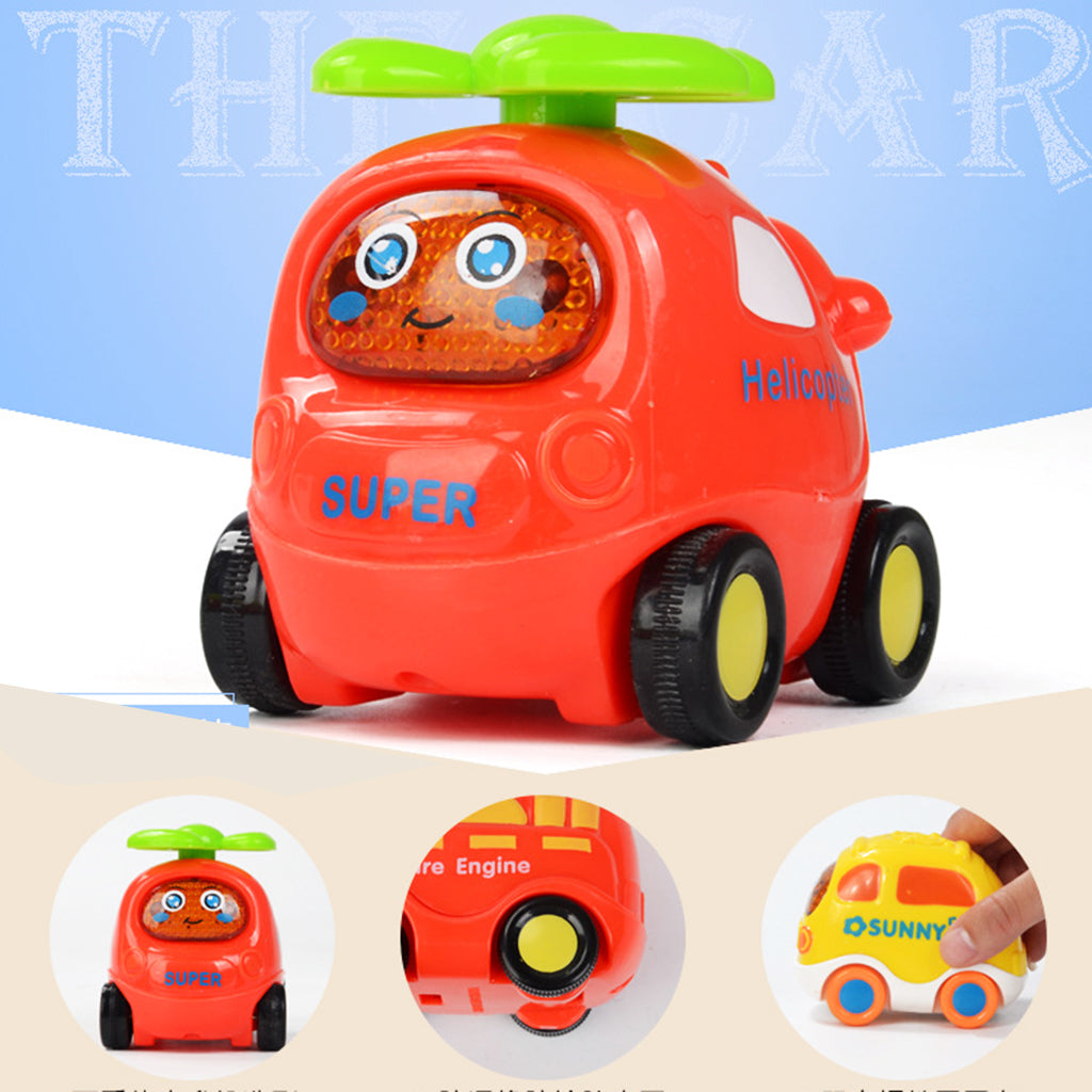 Mini Interactive Toy Pull Back Car for Kids Children Baby Boys Police car