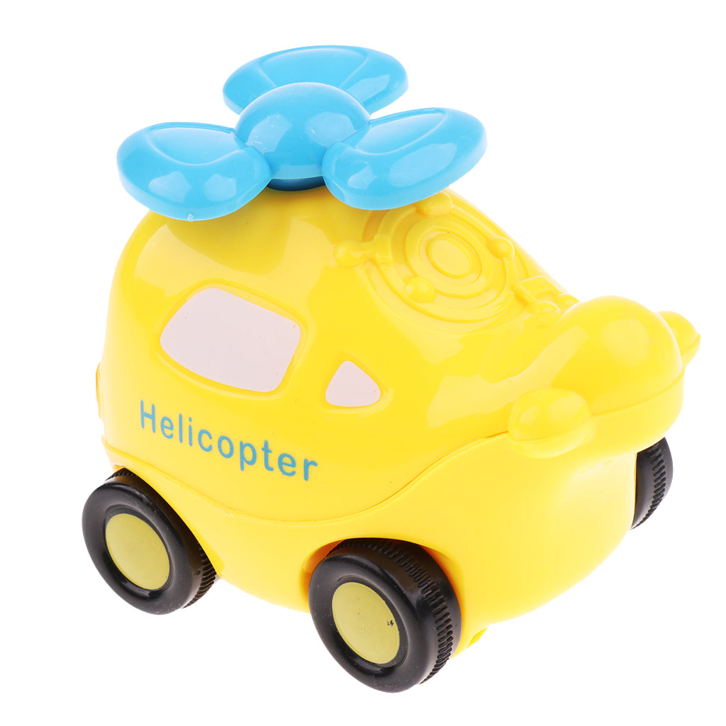 Mini Interactive Toy Pull Back Car for Kids Children Baby Boys Helicopter