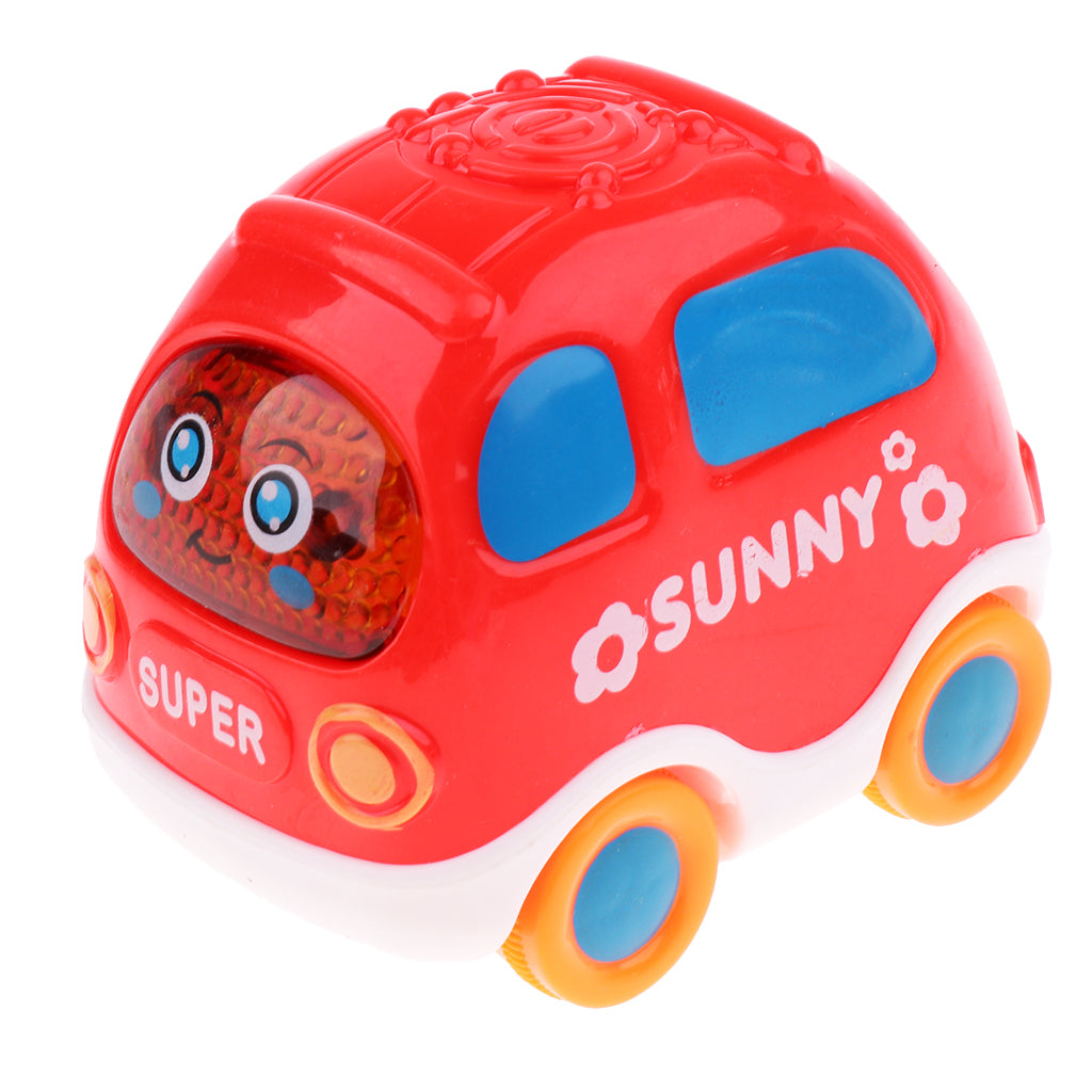 Mini Interactive Toy Pull Back Car for Kids Children Baby Boys Minibus