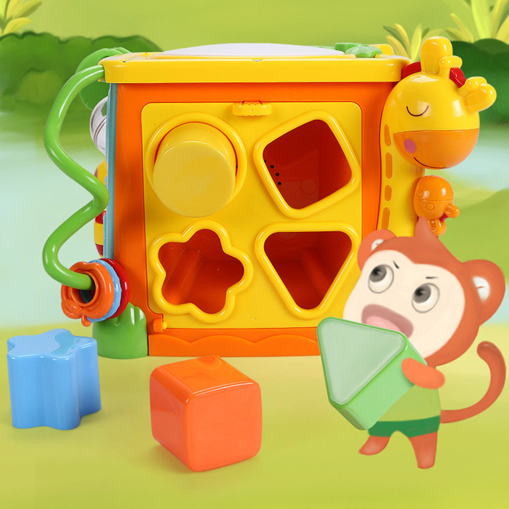 Toddlers Kids Sort and Discover Play Cube Baby Educational Toys