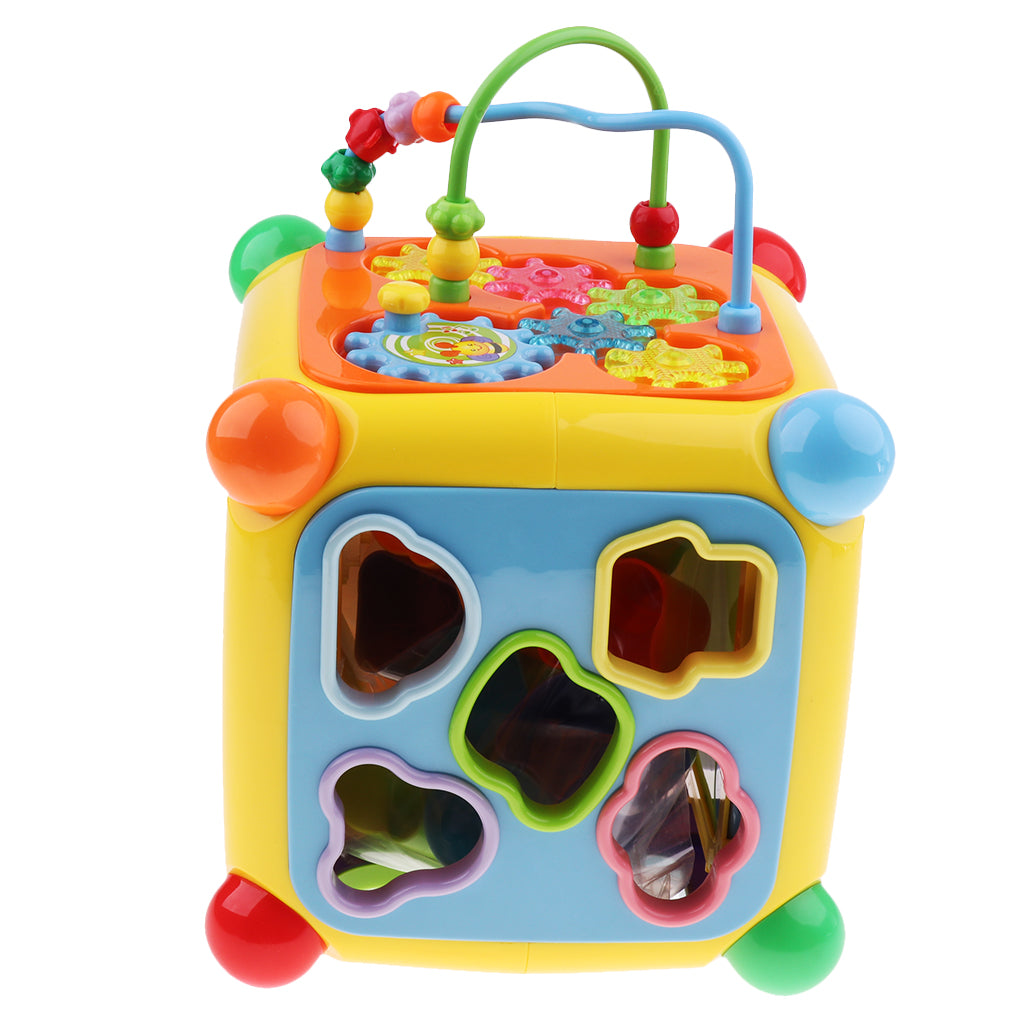 Geometric Shape Puzzle Sorter Toy Education Muisc Box for Kids Baby