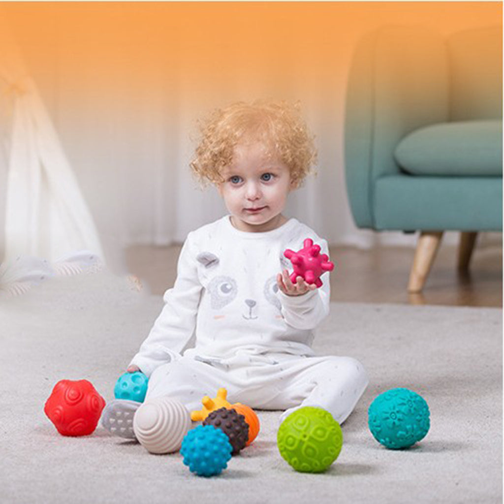 Kids Textured Sensory Multi Ball Set Baby Child Bright Balls Teething Toys