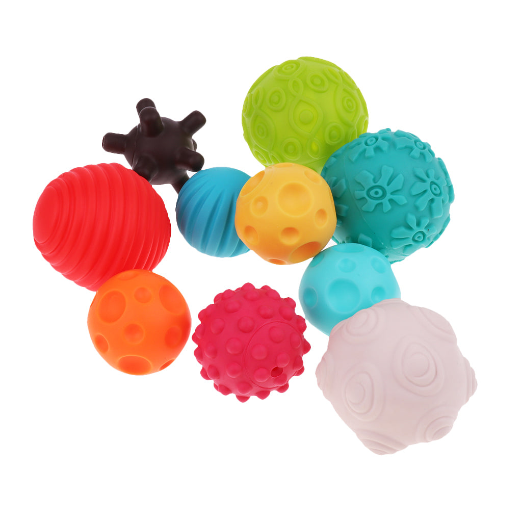 Kids Textured Sensory Multi Ball Set Baby Child Bright Balls Teething Toys
