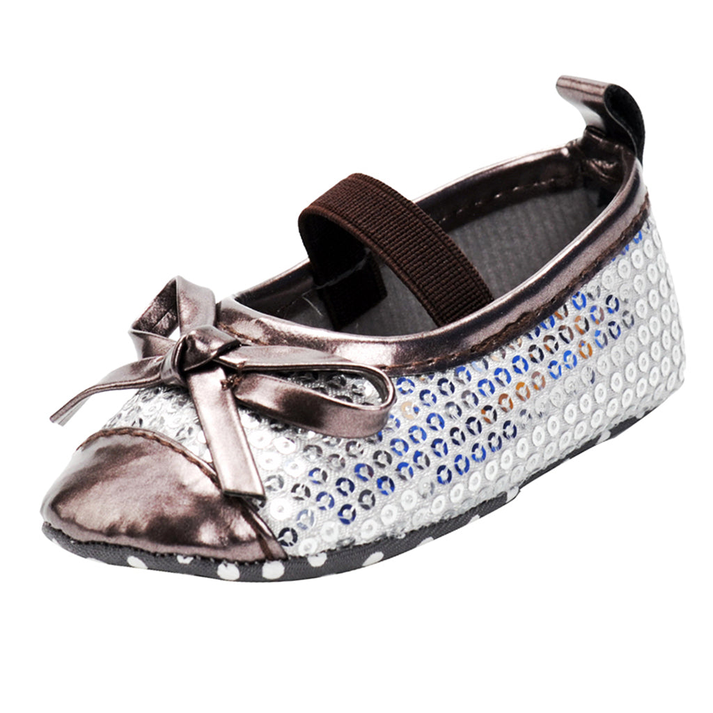 Baby Girls Fashion Sequin Round Toe Cute Princess Shoes 0-6 Months