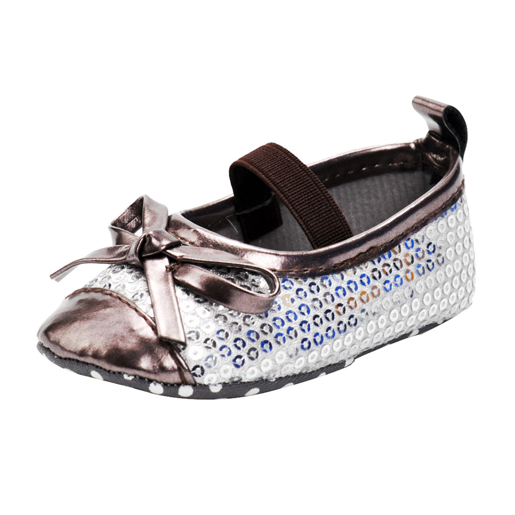 Baby Girls Fashion Sequin Round Toe Cute Princess Shoes 0-6 Months
