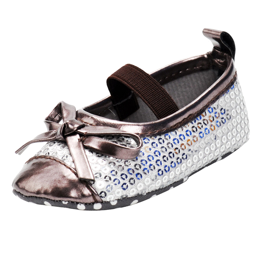Baby Girls Fashion Sequin Round Toe Cute Princess Shoes 0-6 Months