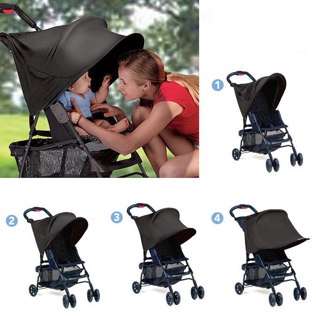 Pram Shade Stroller Sun Cover Buggy Canopy Pushchair UV Protection Infant