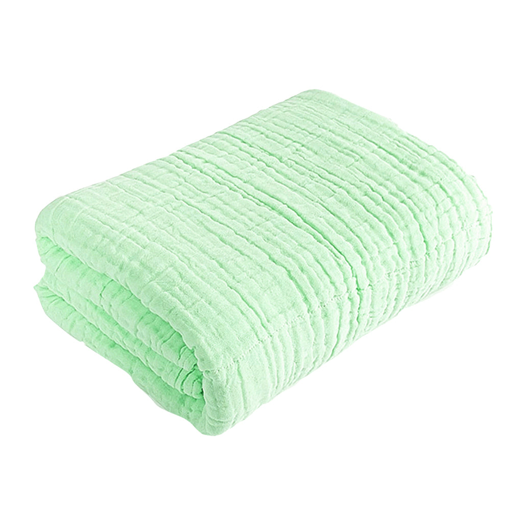 Soft Baby Infant Newborn Cotton Gauze Bath Towel Bathing Cloth Green