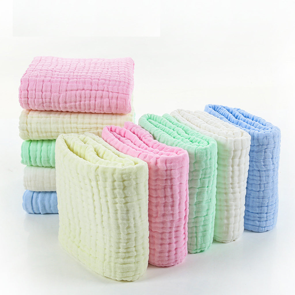 Soft Baby Infant Newborn Cotton Gauze Bath Towel Bathing Cloth Green