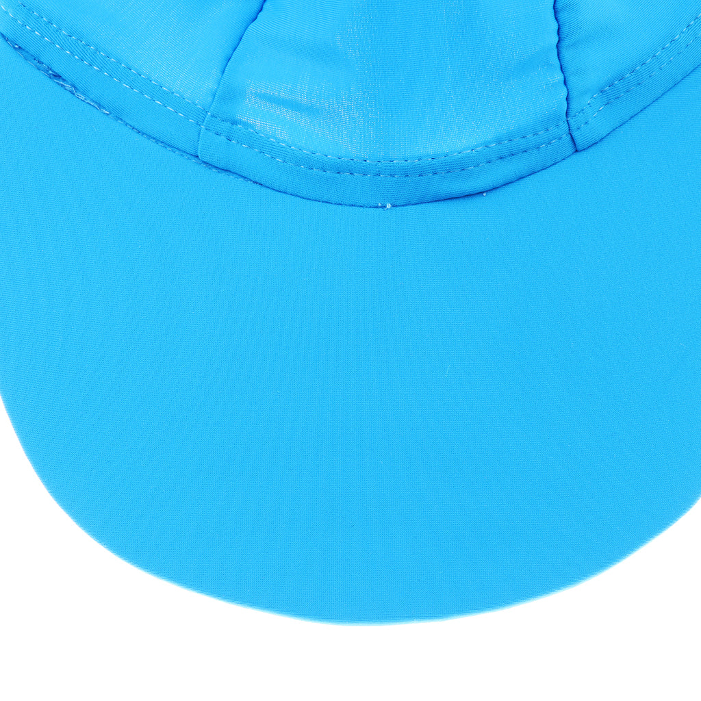 Child UV protection UPF50+ swimming cap sunscreen cloak neck beach cap Blue