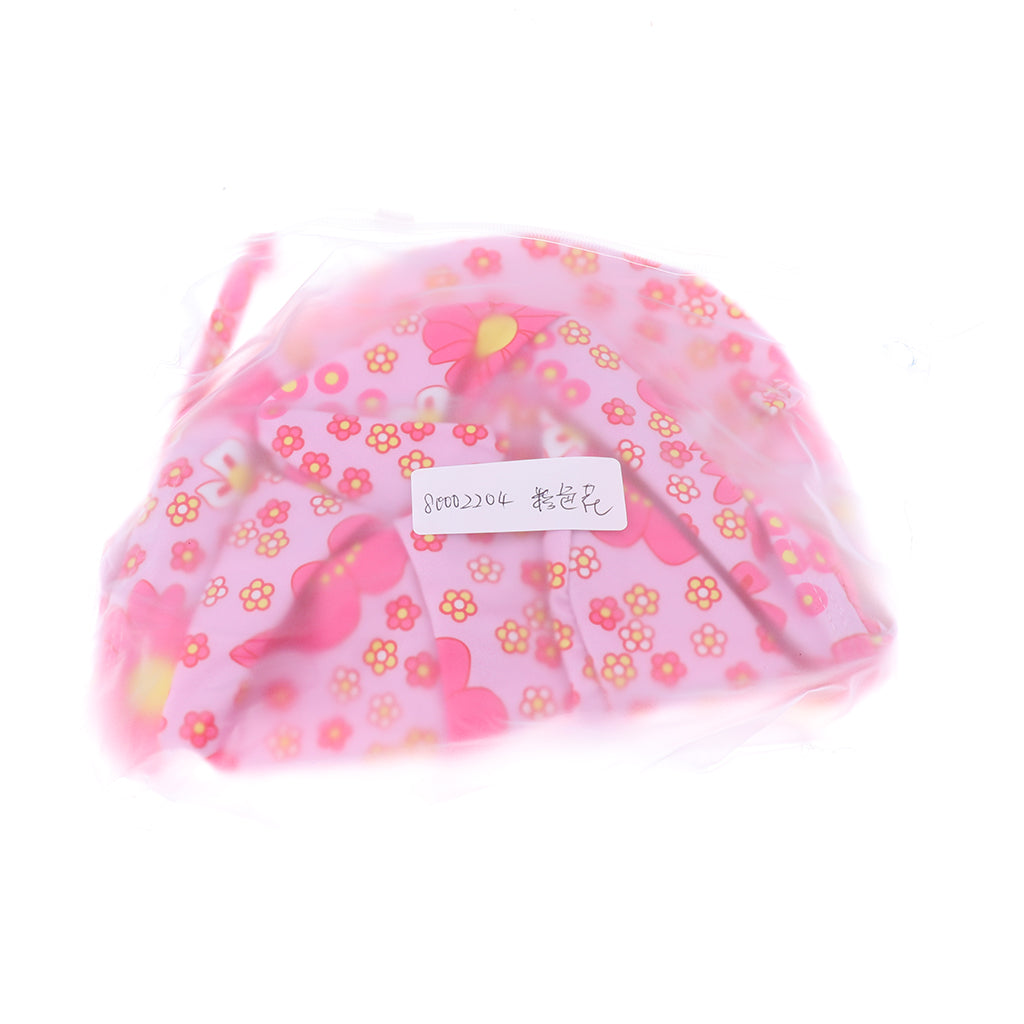 Child UV protection UPF50+ swimming cap sunscreen cloak neck beach cap Pink flower