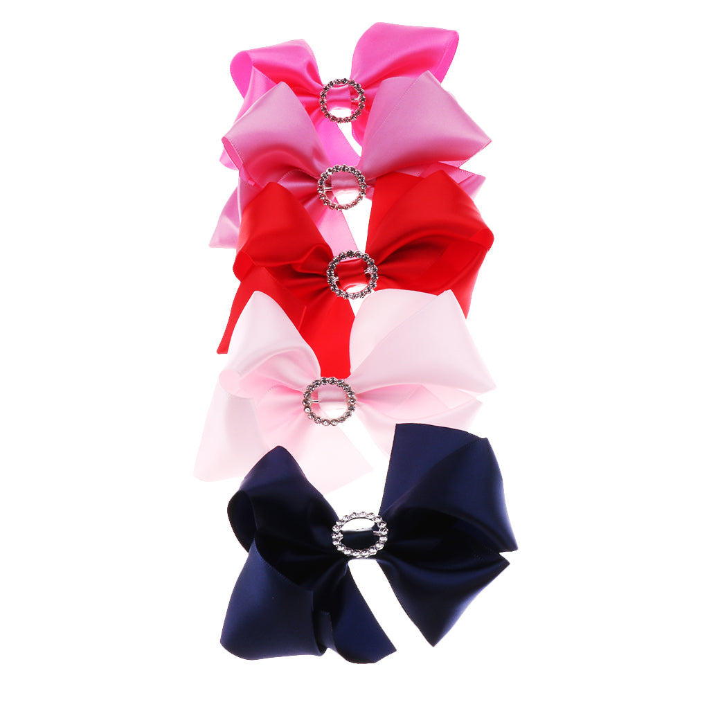 Kids Baby Bow Hairpins Hair Clip Kids Barrette Hair Accessories Red