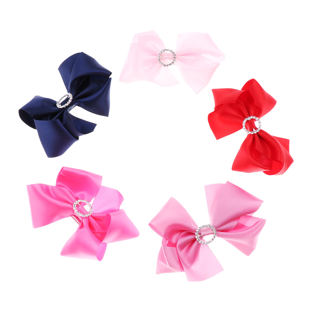 Kids Baby Bow Hairpins Hair Clip Kids Barrette Hair Accessories Red