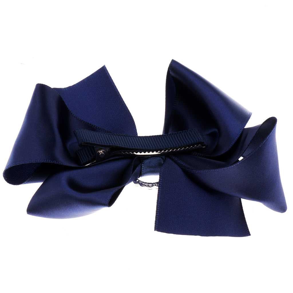 Kids Baby Bow Hairpins Hair Clip Kids Barrette Hair Accessories Navy