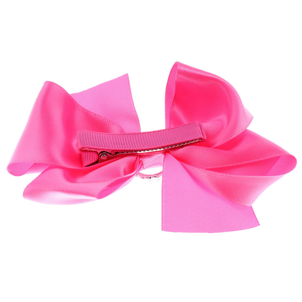 Kids Baby Bow Hairpins Hair Clip Kids Barrette Hair Accessories Rose red