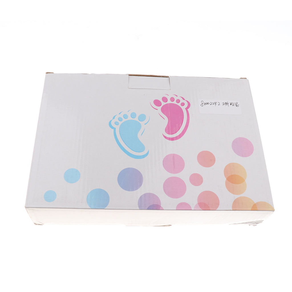 CLAY KEEPSAKE & PHOTO DESKTOP FRAME KIT HANDPRINT FOOTPRINT IMPRESSION Pink