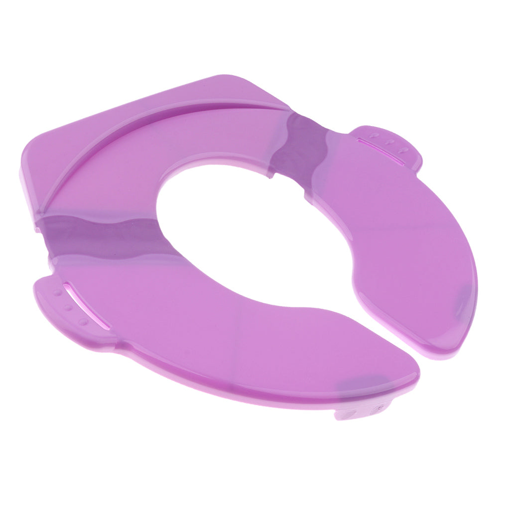 Folding Travel Potty Seat for Baby Portable Training Toilet Toddler Purple