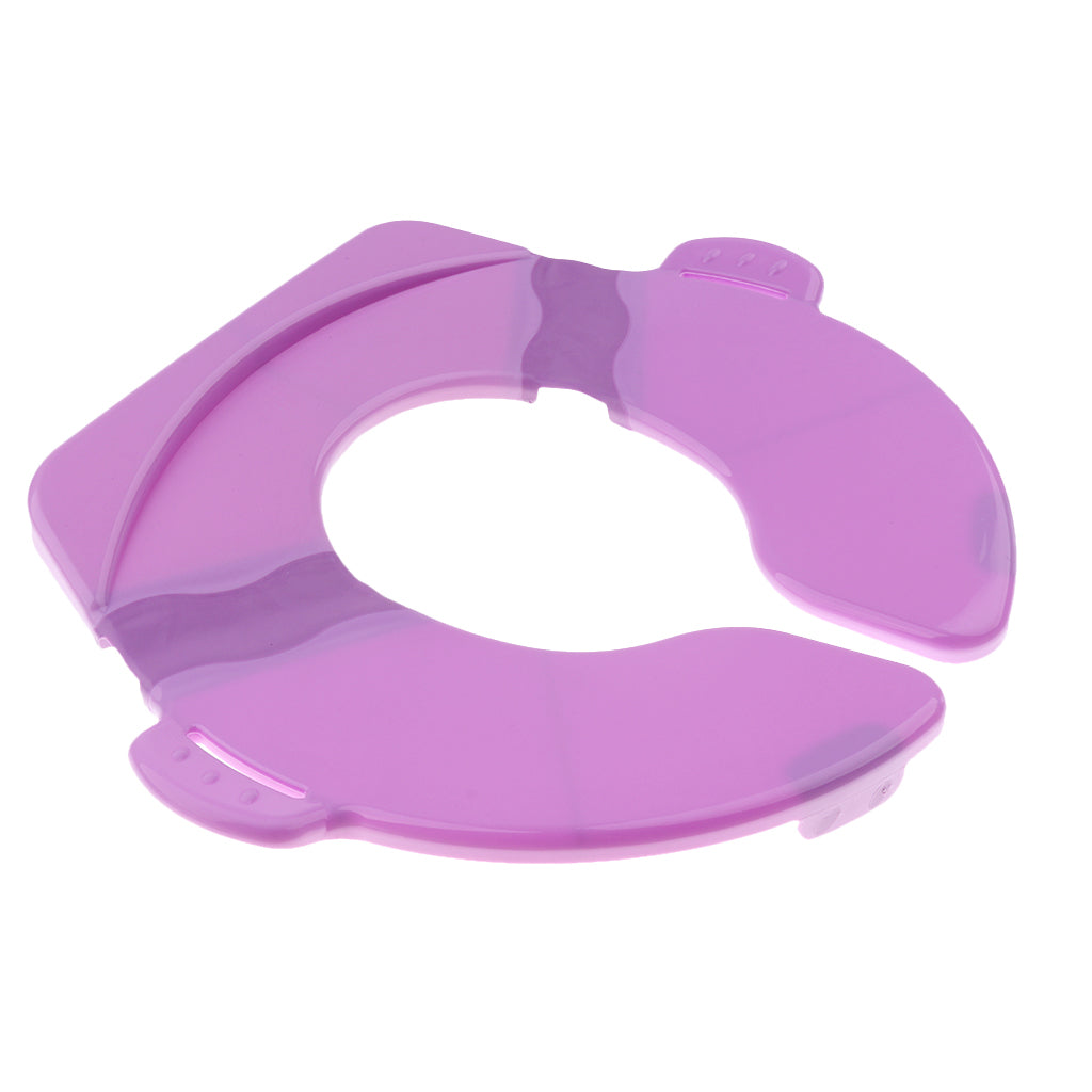Folding Travel Potty Seat for Baby Portable Training Toilet Toddler Purple