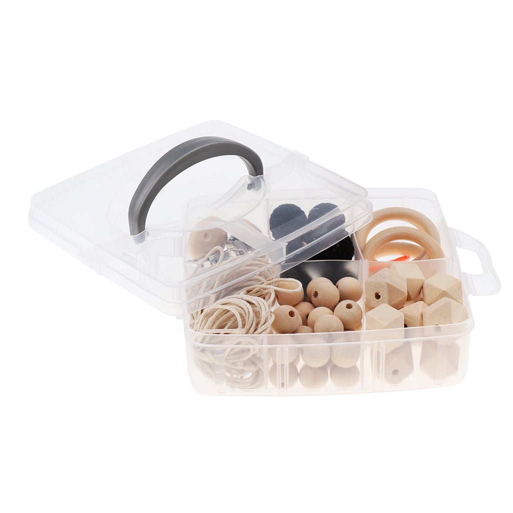 1Set Wood Rings /Beads for Craft, Ring Pendant and Connectors Jewelry Making Style 4