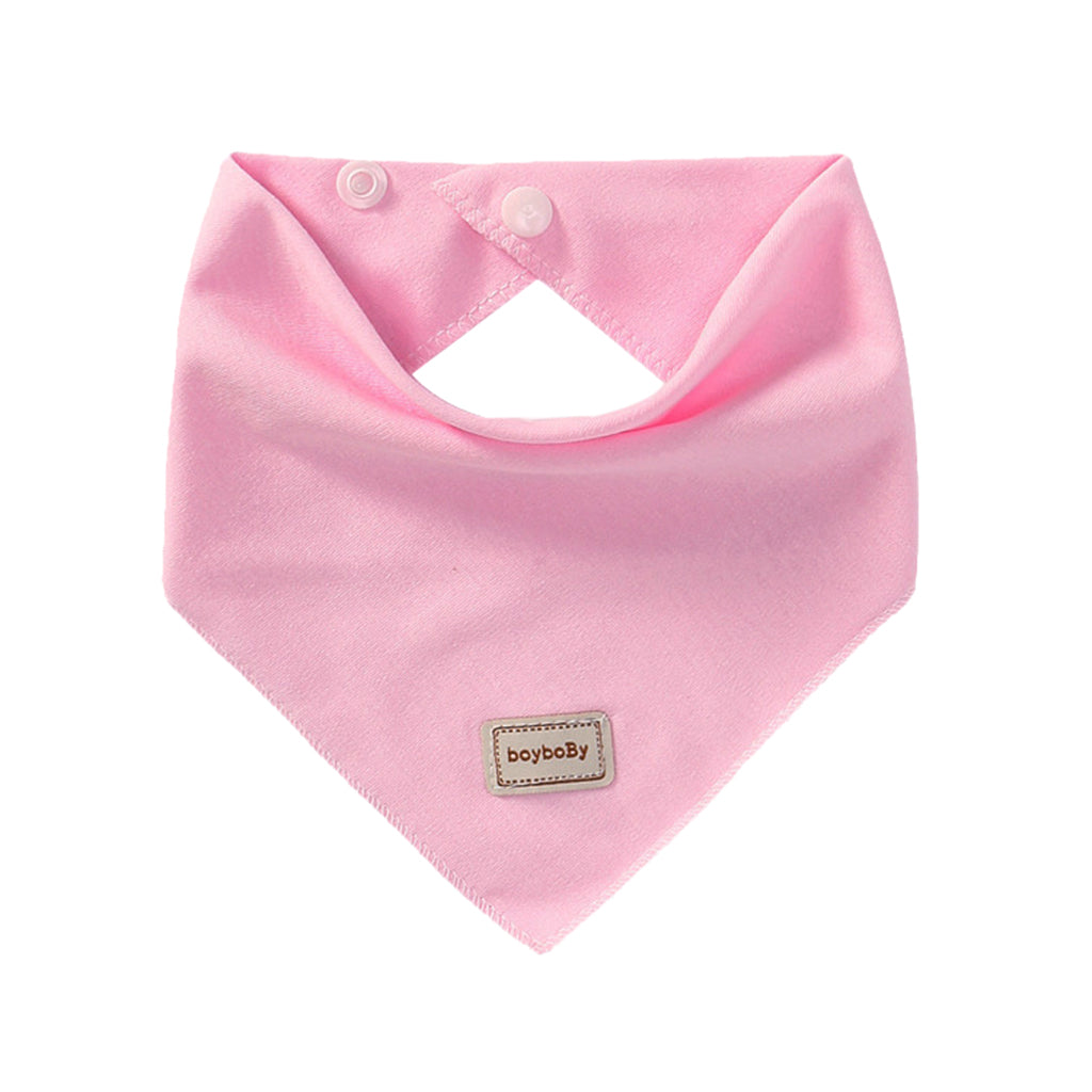 Cotton Beanie Hat Triangle Drool Bib Set for Baby Boy Girls Pink