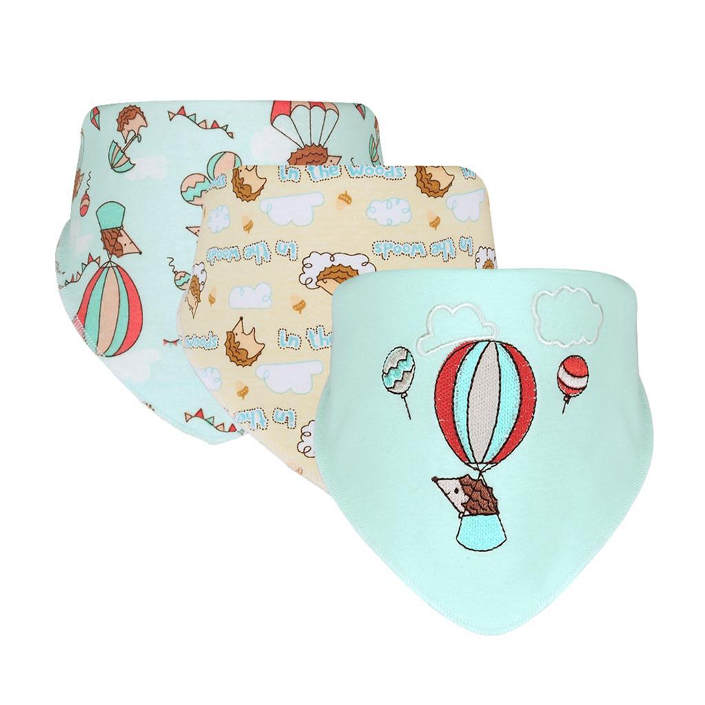 Baby Feeding Head Scarf Towel Bib Bandana Saliva Triangle Dribble Hedgehog