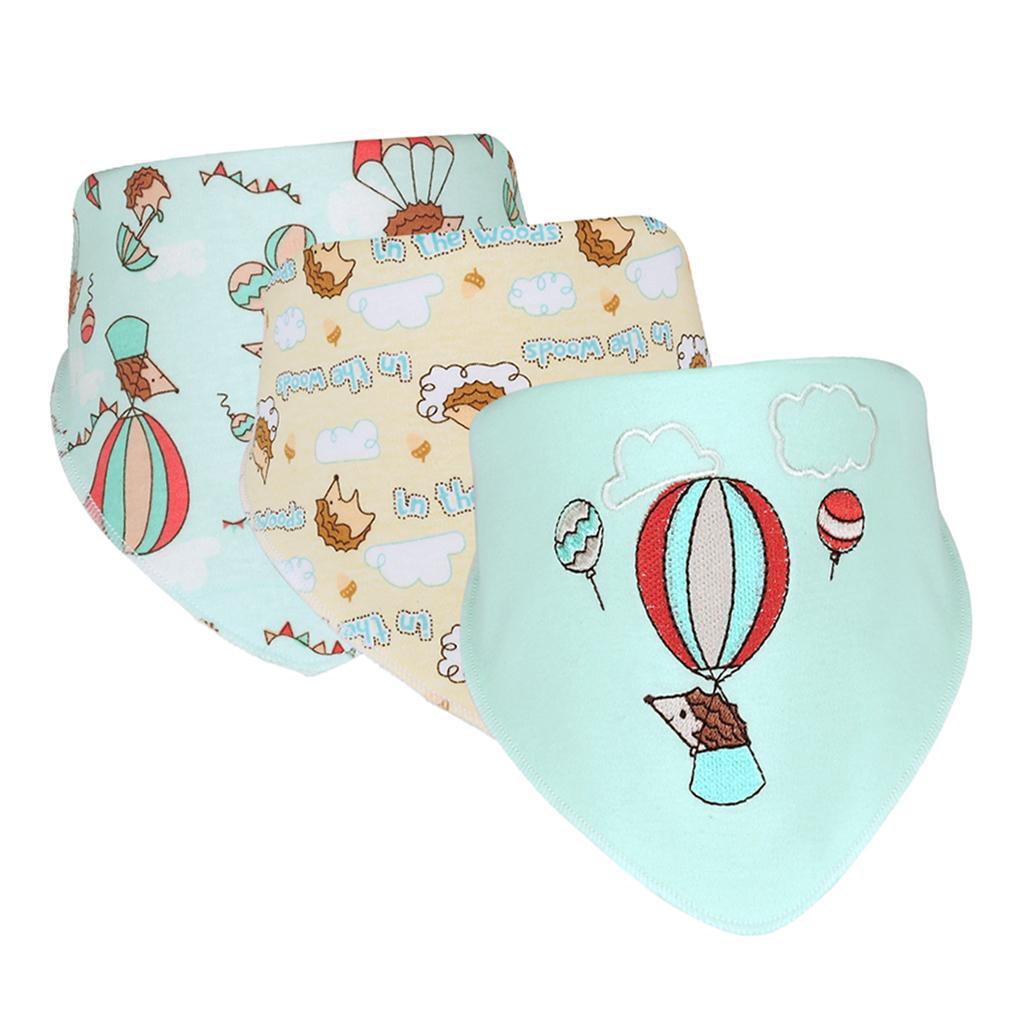 Baby Feeding Head Scarf Towel Bib Bandana Saliva Triangle Dribble Hedgehog
