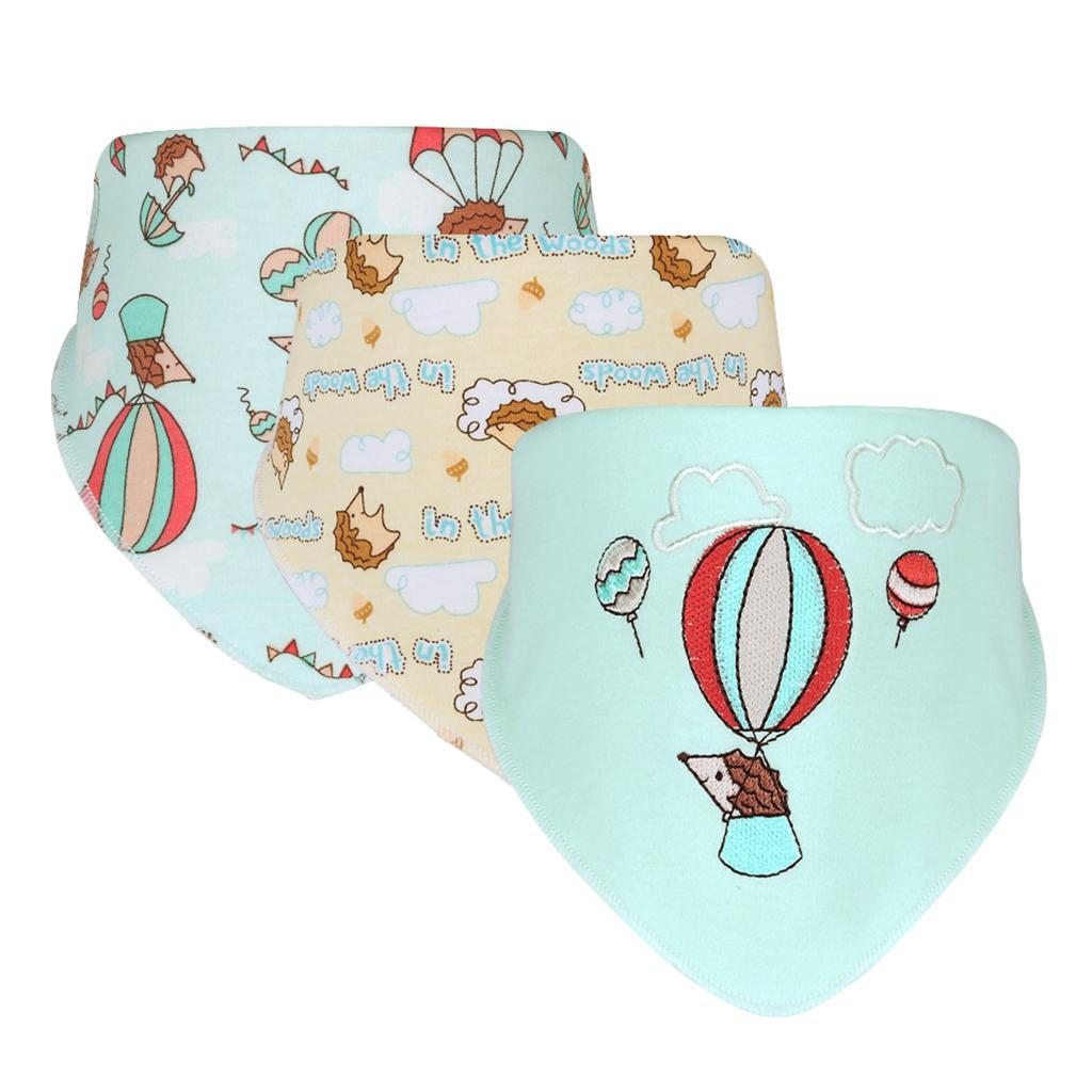 Baby Feeding Head Scarf Towel Bib Bandana Saliva Triangle Dribble Hedgehog