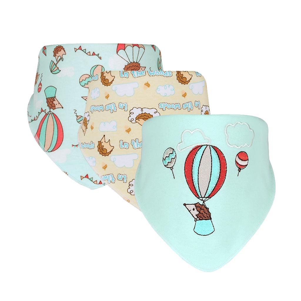 Baby Feeding Head Scarf Towel Bib Bandana Saliva Triangle Dribble Hedgehog