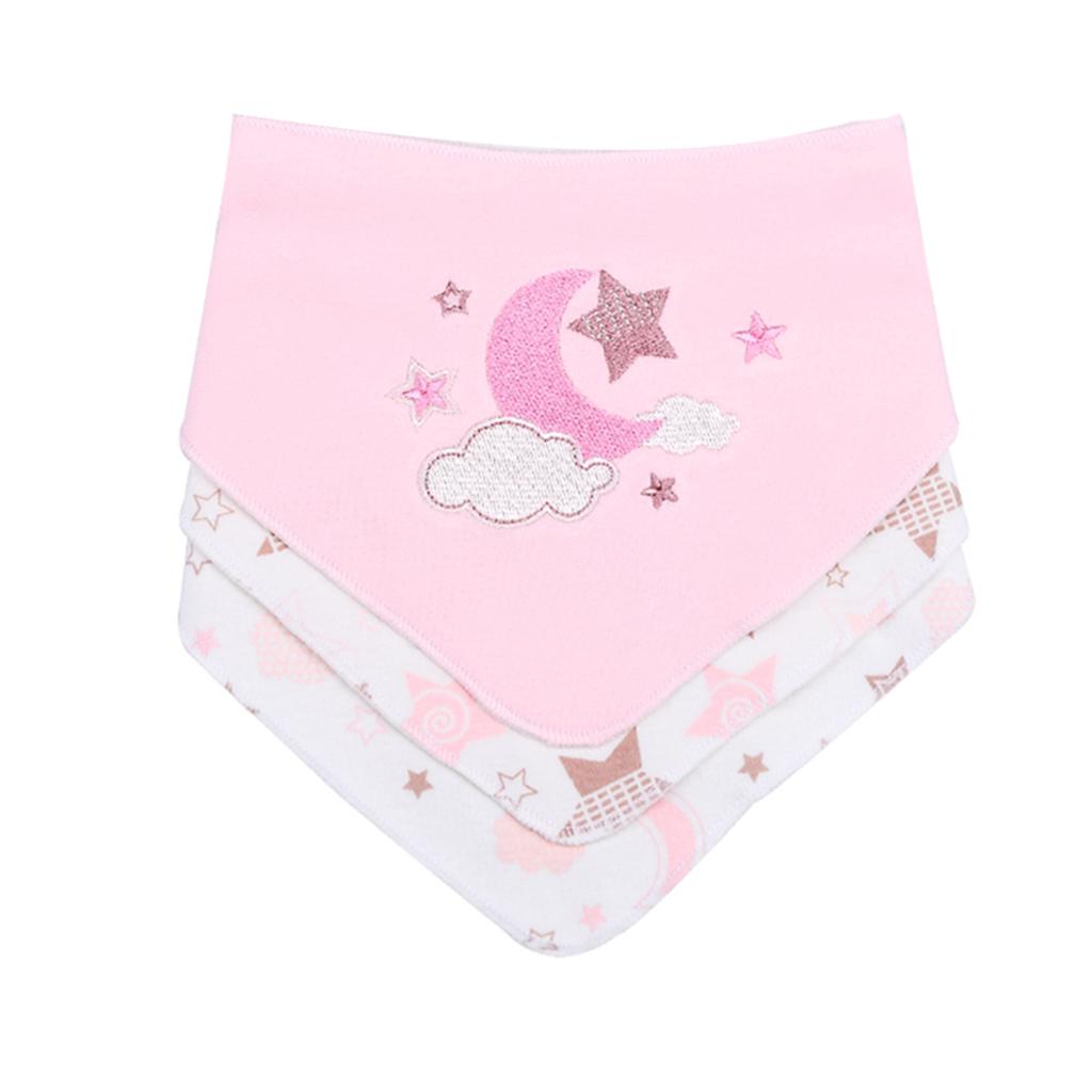 Baby Feeding Head Scarf Towel Bib Bandana Saliva Triangle Dribble Star