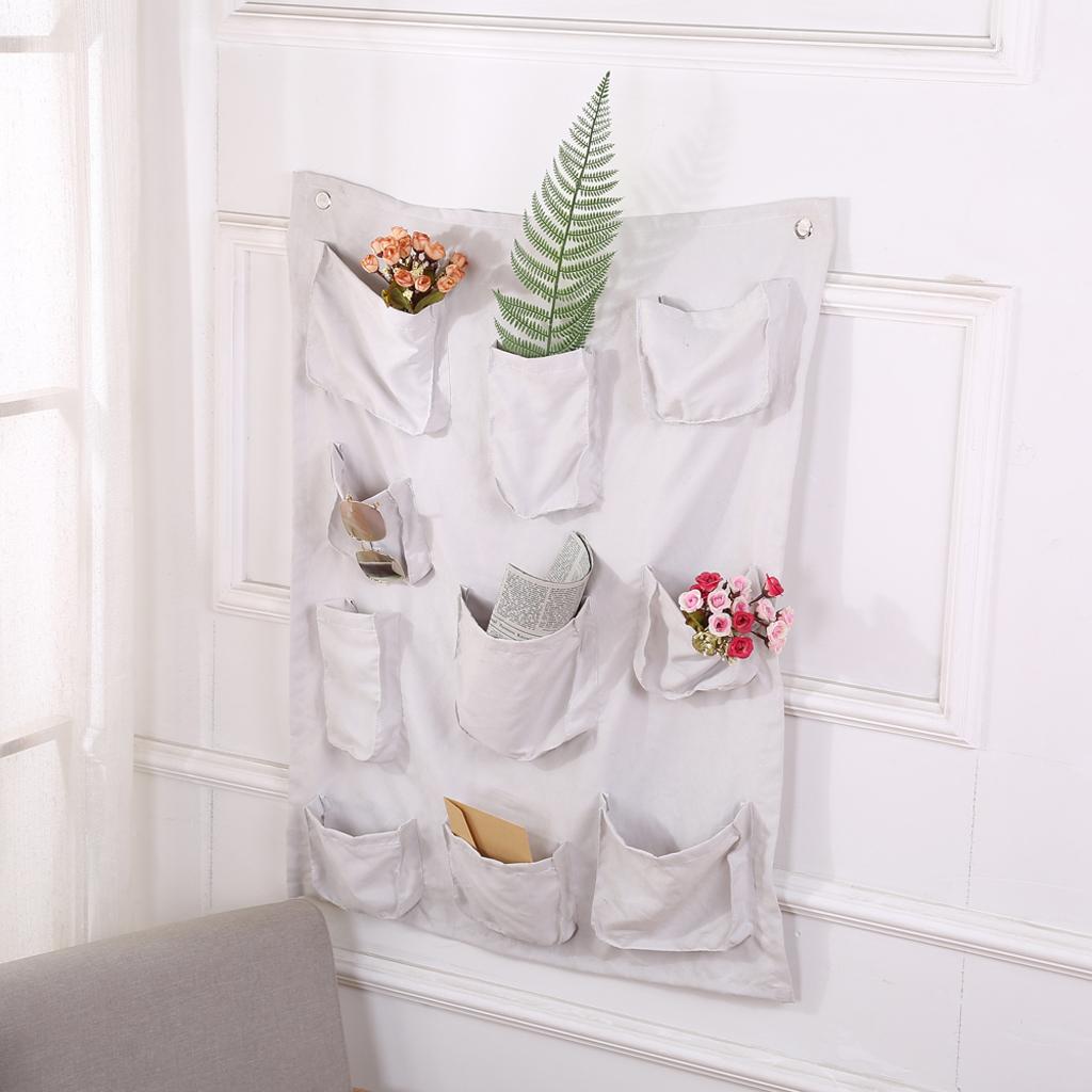 Wall Hanging Storage Bag Sundries Organizer Hanger Cotton Bag Holder Cover