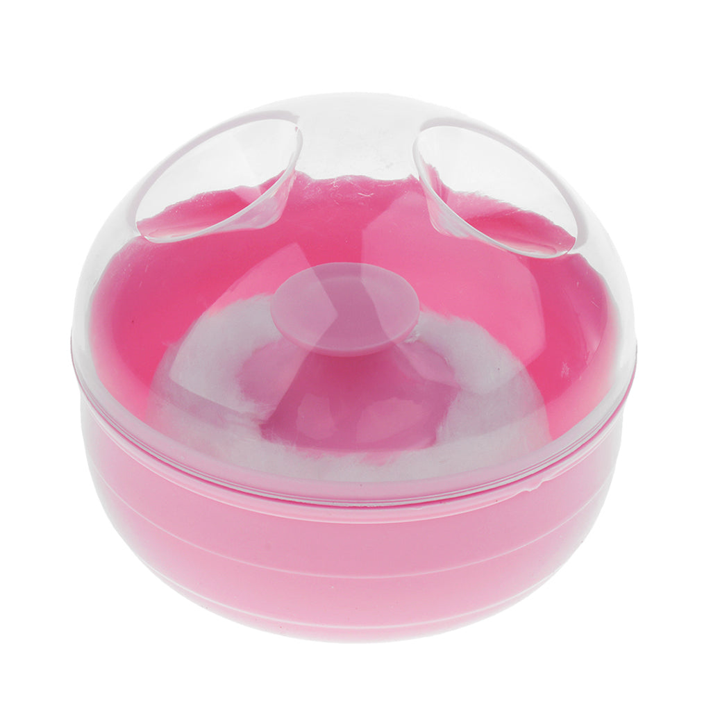 Baby Soft Face Body Cosmetic Powder Puff Sponge Box Case Container Pink