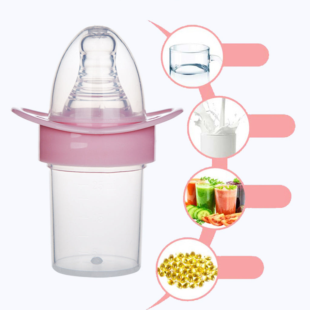 Baby Pacifiers Feeder Feeding Liquid Medicine Dispenser Tools Pink