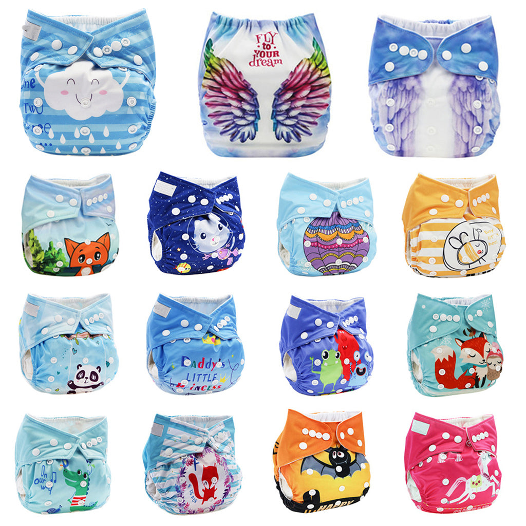 Washable Baby Waterproof Cloth Diaper Cover Diapers Reusable Nappy Fox