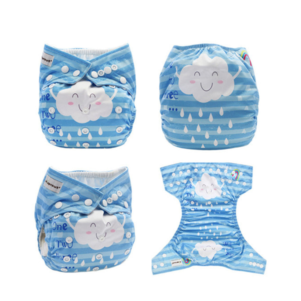 Washable Baby Waterproof Cloth Diaper Cover Diapers Reusable Nappy Cloud