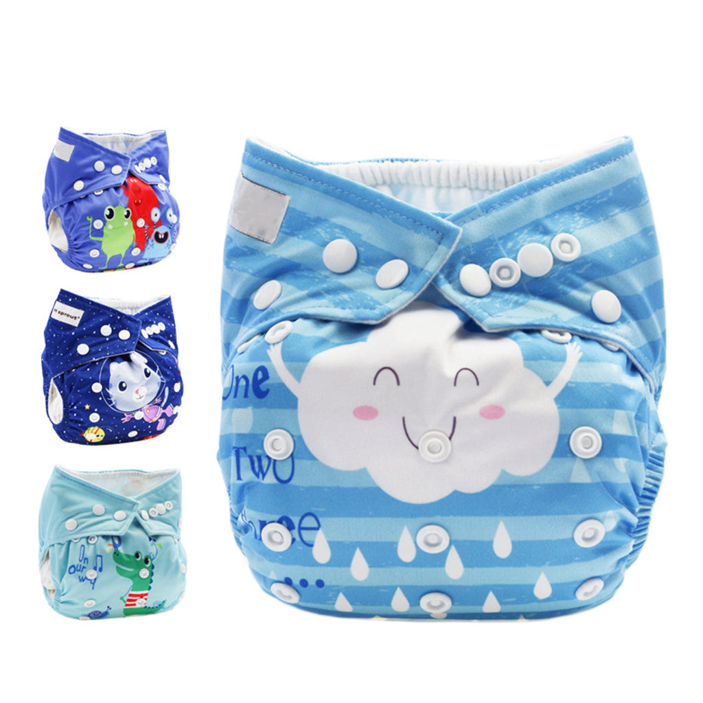 Washable Baby Waterproof Cloth Diaper Cover Diapers Reusable Nappy Cloud